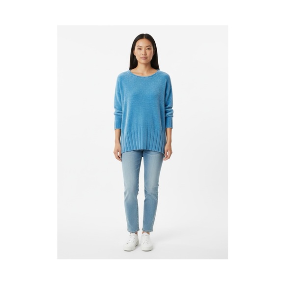 Seven7 Sweaters - Seven7 Women's Sky Blue Crew Neck Sweater